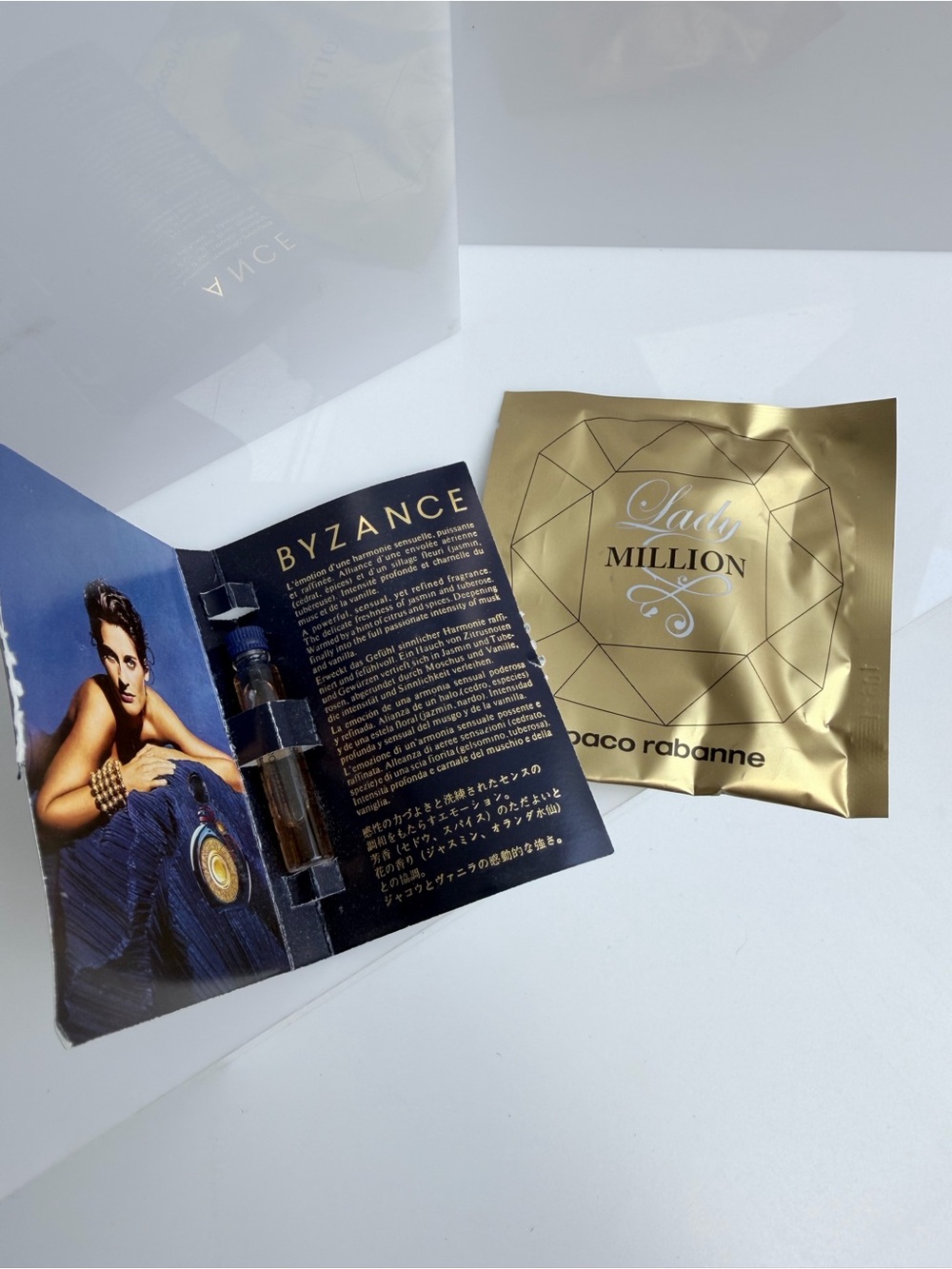 Byzance by Rochas & Lady Million by Paco Rabanne Eau De Parfum Samples
